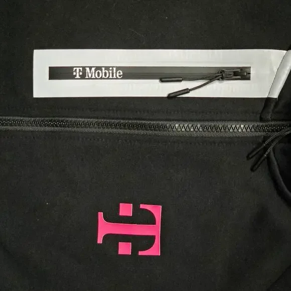 T-Mobile Jacket Men’s M Black Logo Full Zip Employee Tech - Picture 3 of 8